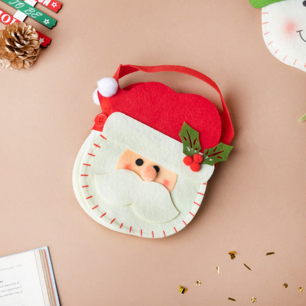 Christmas Santa Patterned Quirky Gift Bag