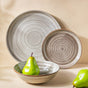Spiral Handcrafted Plate For Snacks Grey 7 Inch - Serving plate, snack plate, dessert plate | Plates for dining & home decor