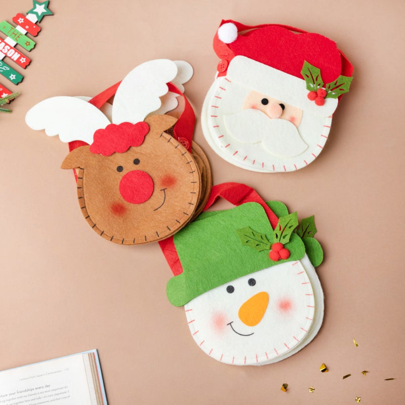 Green Hat Snowman Christmas Quirky Tote Bag