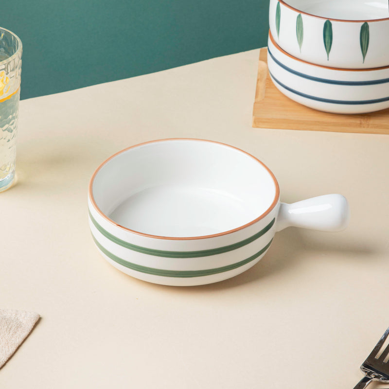 Spiral Green 22 Piece Dinner Set For 6