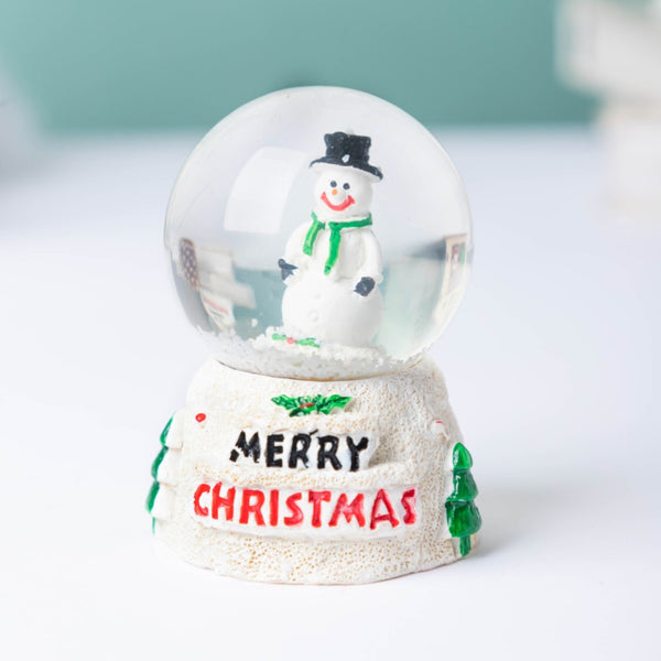 Snowman Snow Globe LED Light Statue Small