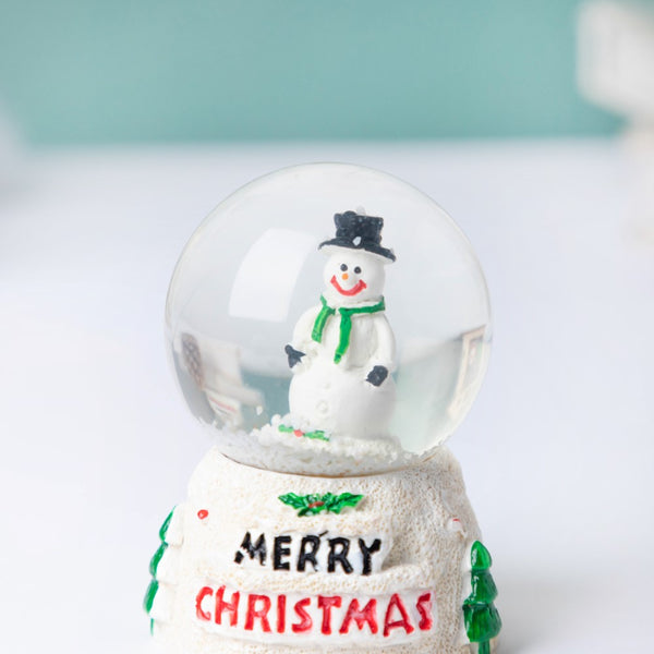 Snowman Snow Globe LED Light Statue Small