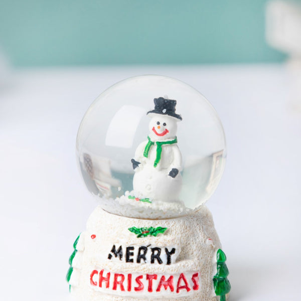 Snowman Snow Globe LED Light Statue Small - Showpiece | Home decor item | Room decoration item