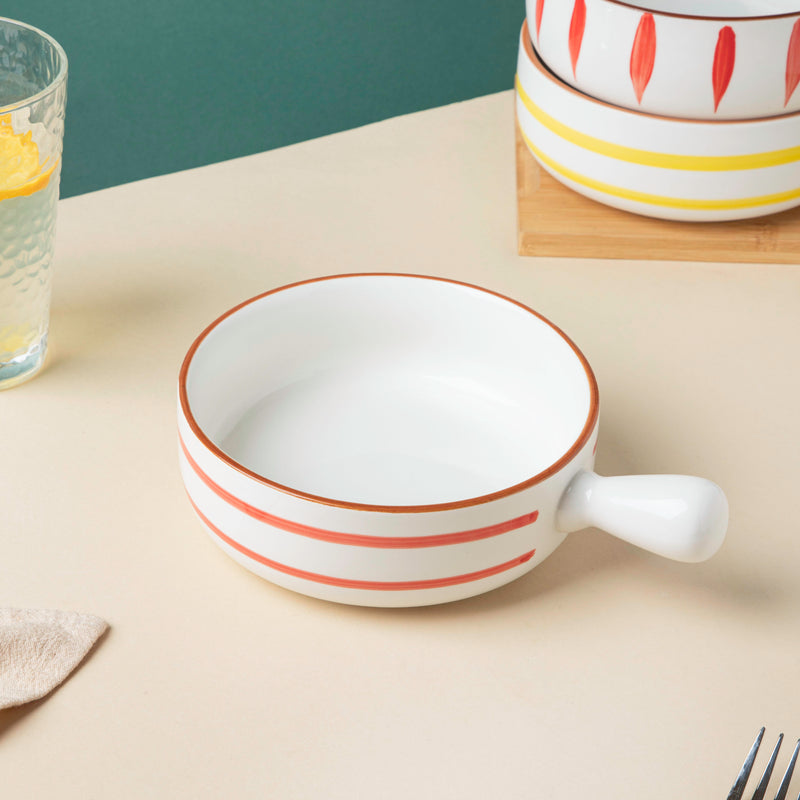 Spiral Red 22 Piece Dinner Set For 6