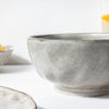 Eclectic Stoneware Serving Bowl Grey 800 ml - Bowl, ceramic bowl, serving bowls, noodle bowl, salad bowls, bowl for snacks, large serving bowl | Bowls for dining table & home decor