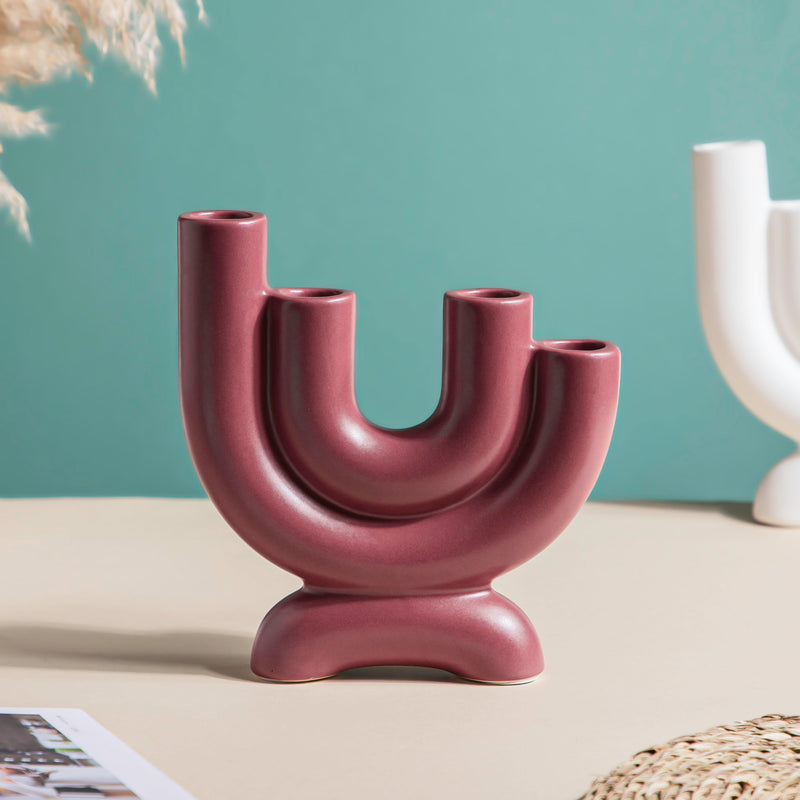 Organ Ceramic 4 Arm Candle Holder - Candle stand | Room decor ideas