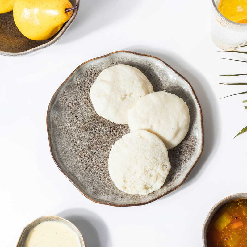 Eclectic Stoneware Snack Plate Grey 8 Inch - Serving plate, snack plate, dessert plate | Plates for dining & home decor