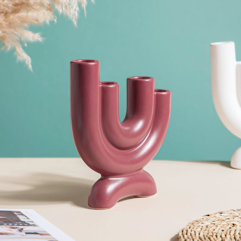 Organ Ceramic 4 Arm Candle Holder - Candle stand | Room decor ideas