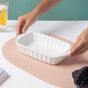 Snow White Textured Baking Tray 7 Inch - Baking Dish