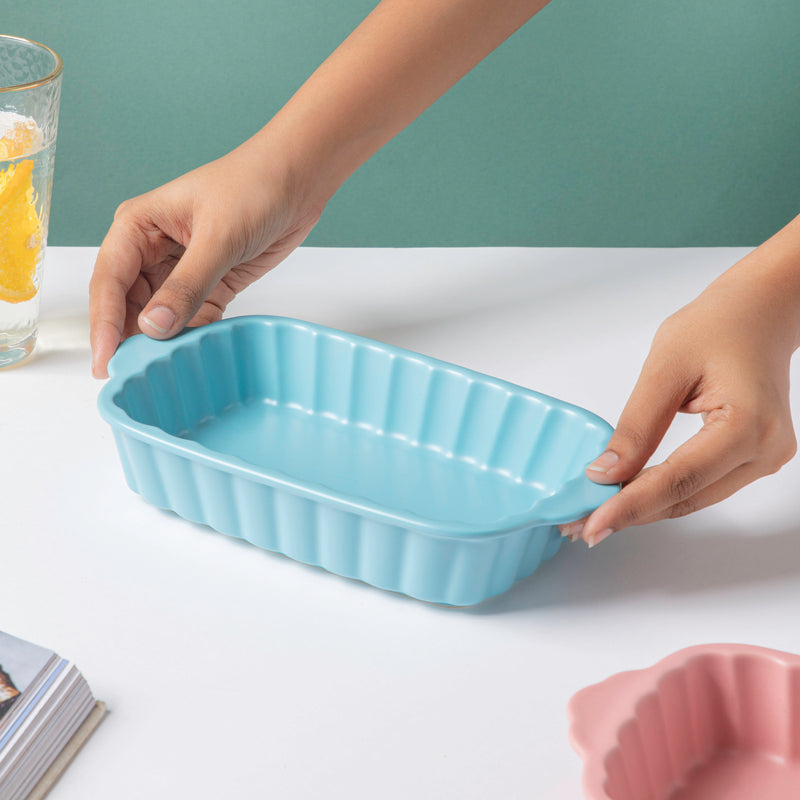 Blue Muffin Textured Baking Tray 7 Inch - Baking Dish