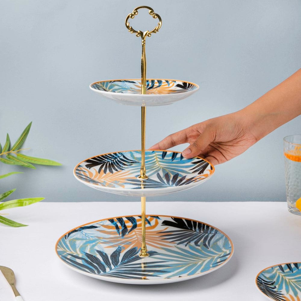Turquoise Cake Stand | Handmade Ceramic Plates | Made in Dubai - That  Ikigai Project