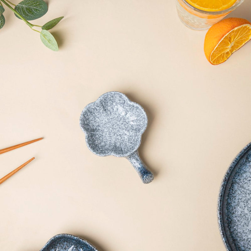 Pebble Glazed Dip Bowl With Chopsticks Rest - Bowl, ceramic bowl, dip bowls, chutney bowl, dip bowls ceramic | Bowls for dining table & home decor 