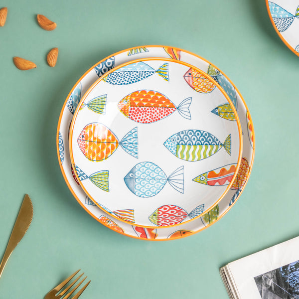 Ukiyo Ceramic Snack Plate 8 inch