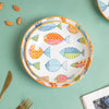 Ukiyo Ceramic Shallow Snack Plate - Serving plate, snack plate, dessert plate | Plates for dining & home decor