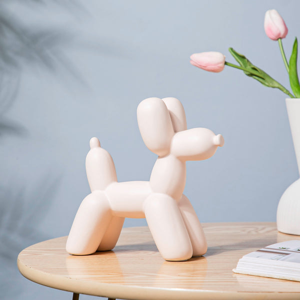 Balloon Dog Ceramic Showpiece Off White - Showpiece | Home decor item | Room decoration item