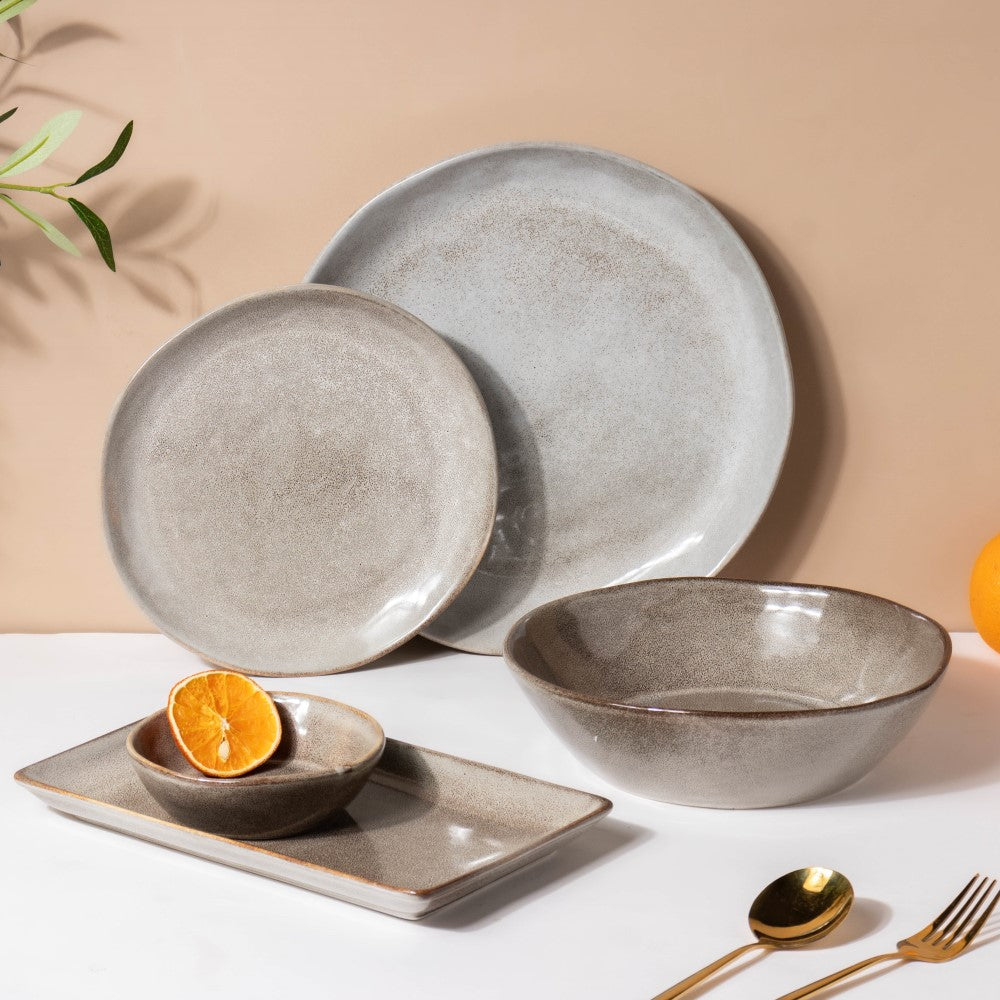 Rustic Handmade Dinner Plate Grey 11 Inch Online Premium Dinner