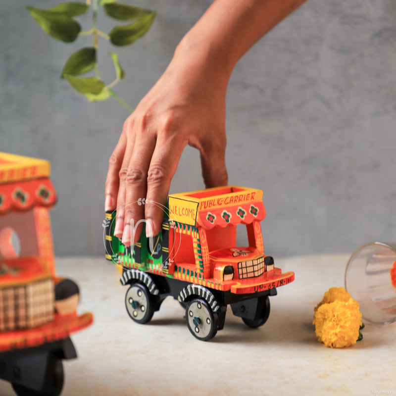 Wooden Truck - Showpiece | Home decor item | Room decoration item