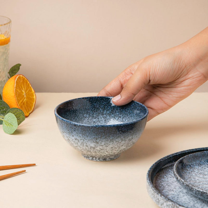 Pebble Glazed Side Bowl Grey 250 ml - Bowl, soup bowl, ceramic bowl, snack bowls, curry bowl, popcorn bowls | Bowls for dining table & home decor