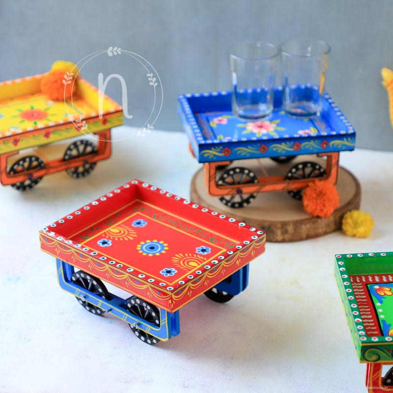 Wooden Cart - Showpiece | Home decor item | Room decoration item