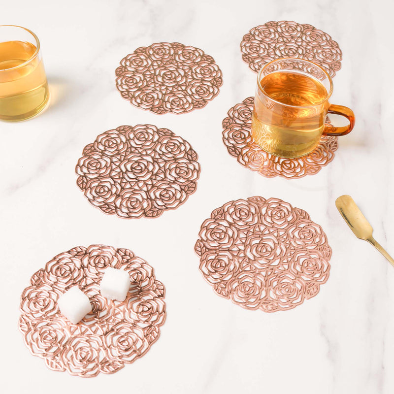 Rose Coaster Set of 6