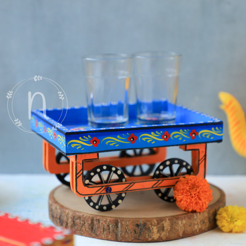 Wooden Cart - Showpiece | Home decor item | Room decoration item