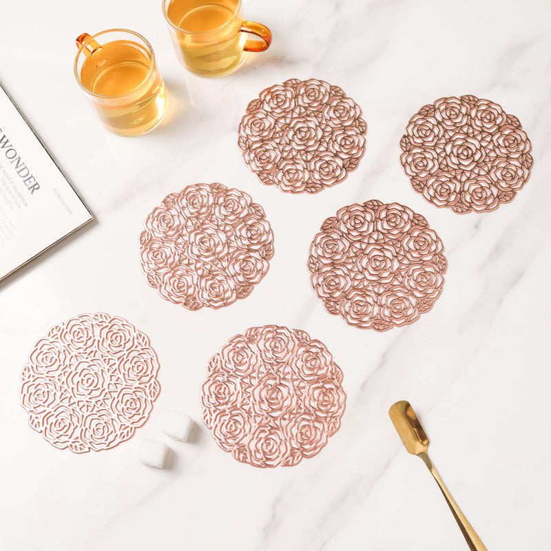 Rose Coaster Set of 6
