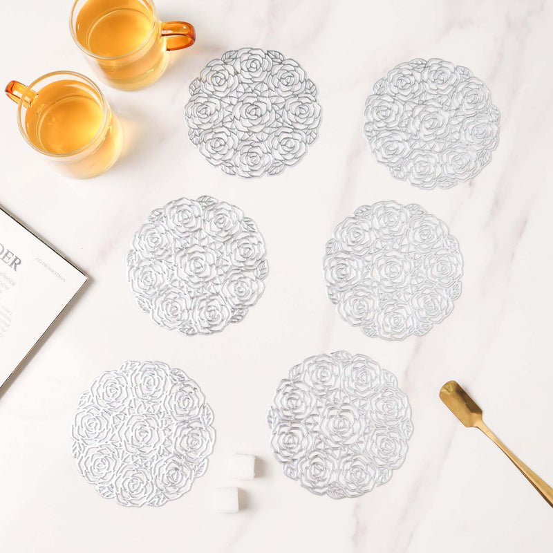 Rose Coaster Set of 6