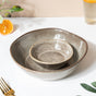 Rustic Handmade Snack Bowl Grey 150 ml - Bowl,ceramic bowl, snack bowls, curry bowl, popcorn bowls | Bowls for dining table & home decor