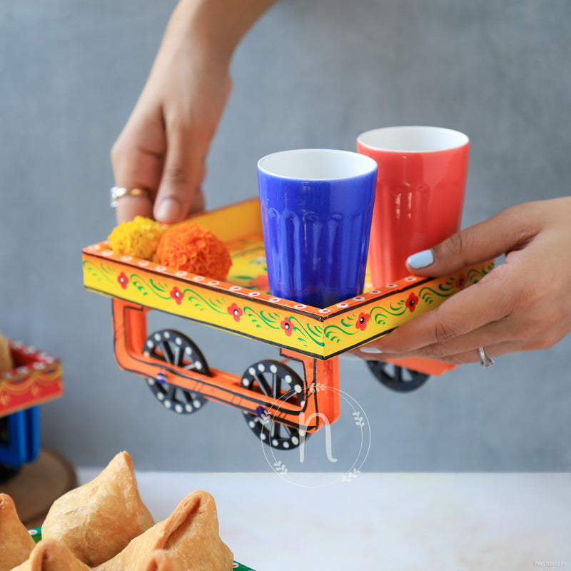 Wooden Cart - Showpiece | Home decor item | Room decoration item