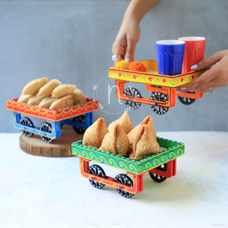 Wooden Cart - Showpiece | Home decor item | Room decoration item