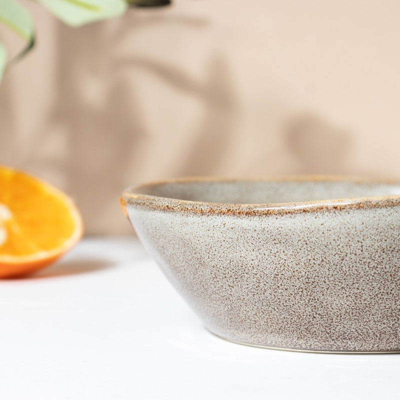 Rustic Handmade Snack Bowl Grey 150 ml - Bowl,ceramic bowl, snack bowls, curry bowl, popcorn bowls | Bowls for dining table & home decor