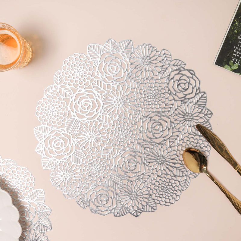 Rose Design Table Mat Set of 2