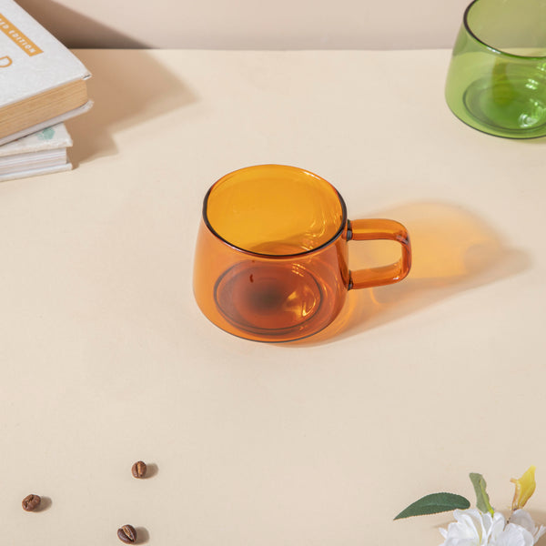 Borosilicate Glass Cup Amber