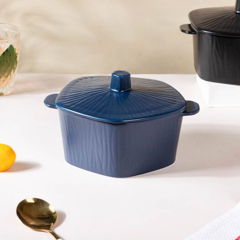 Pentagon Casserole - Serving bowl with lid, ceramic bowls with lids, noodle bowl, oven bowl, bowl with handle | Bowls for dining table & home decor