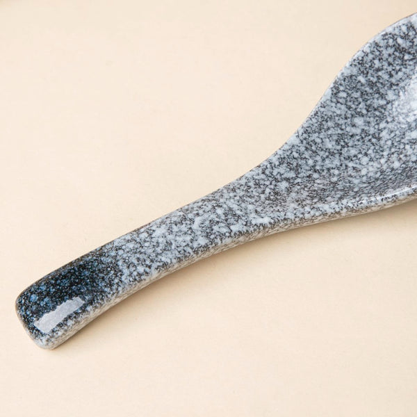 Pebble Glazed Ceramic Soup Spoon