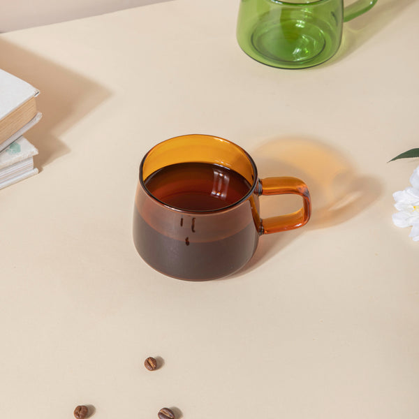 Borosilicate Glass Cup Amber