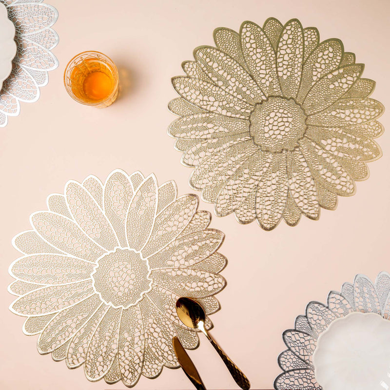 PVC Floral Placemat Set of 2