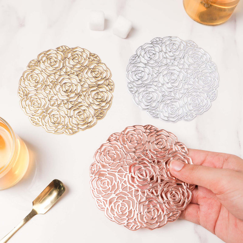 Rose Coaster Set of 6