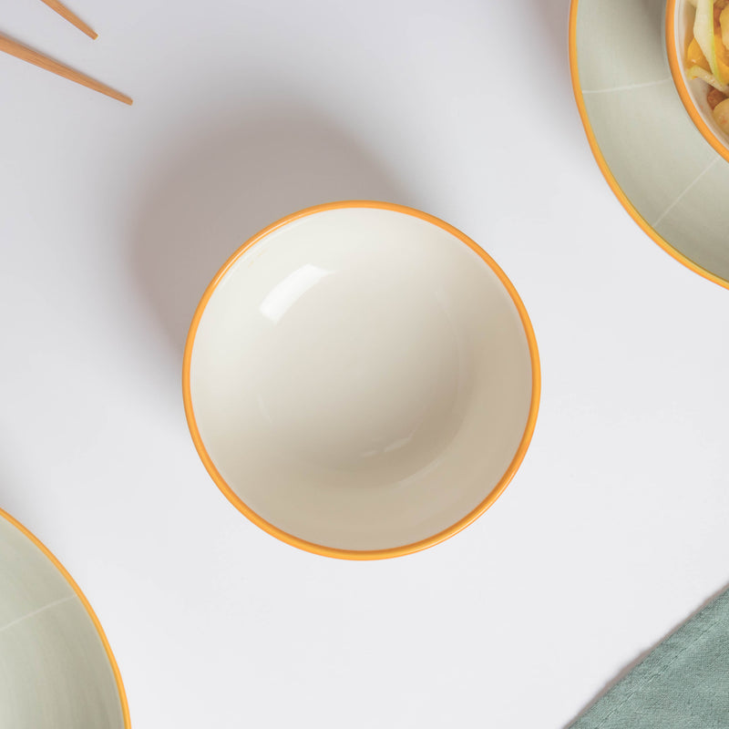 Willow Light Grey Snack Bowl Small 250 ml - Bowl,ceramic bowl, snack bowls, curry bowl, popcorn bowls | Bowls for dining table & home decor