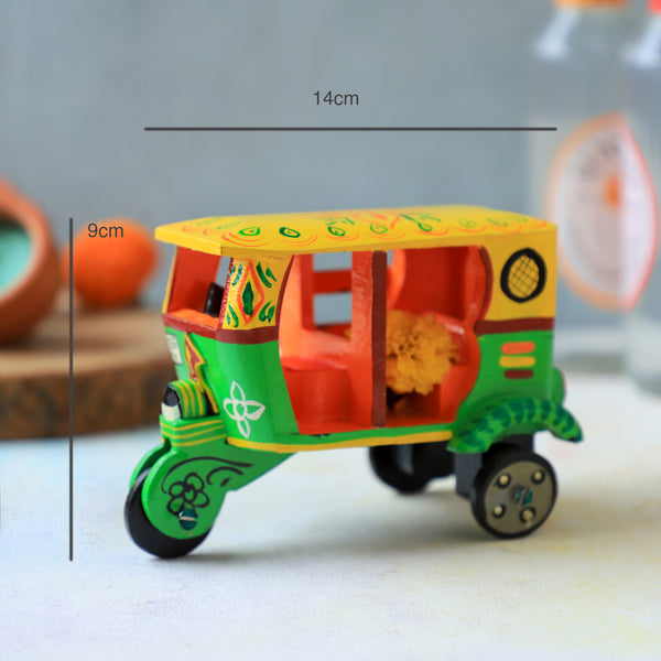 Wooden Auto Rickshaw - Showpiece | Home decor item | Room decoration item