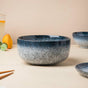 Pebble Glazed Curry Bowl Blue Grey 500 ml - Bowl, ceramic bowl, serving bowls, noodle bowl, salad bowls, bowl for snacks, large serving bowl | Bowls for dining table & home decor