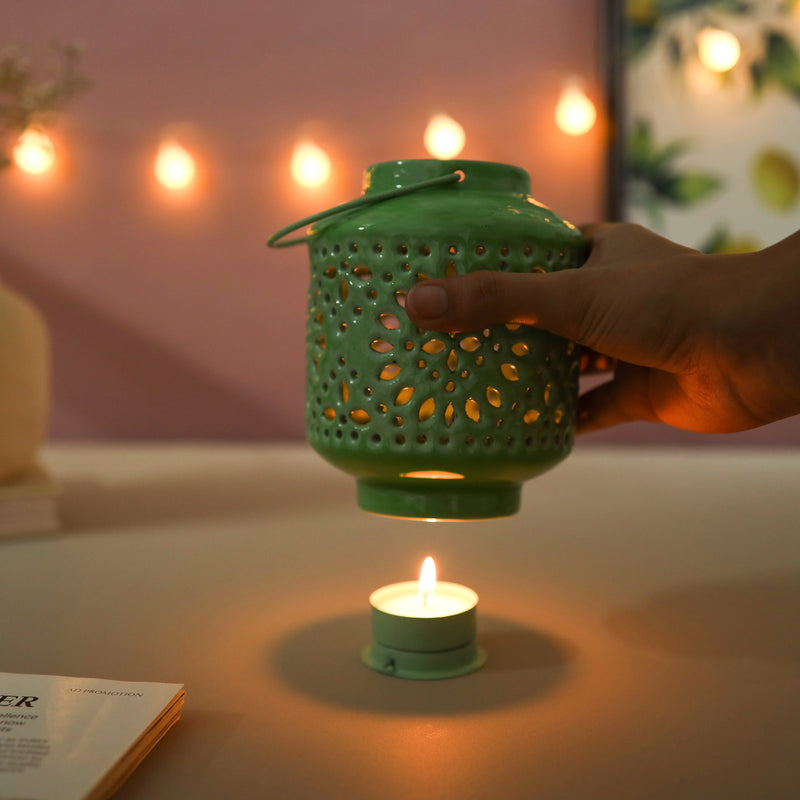 Metal Lantern-Green