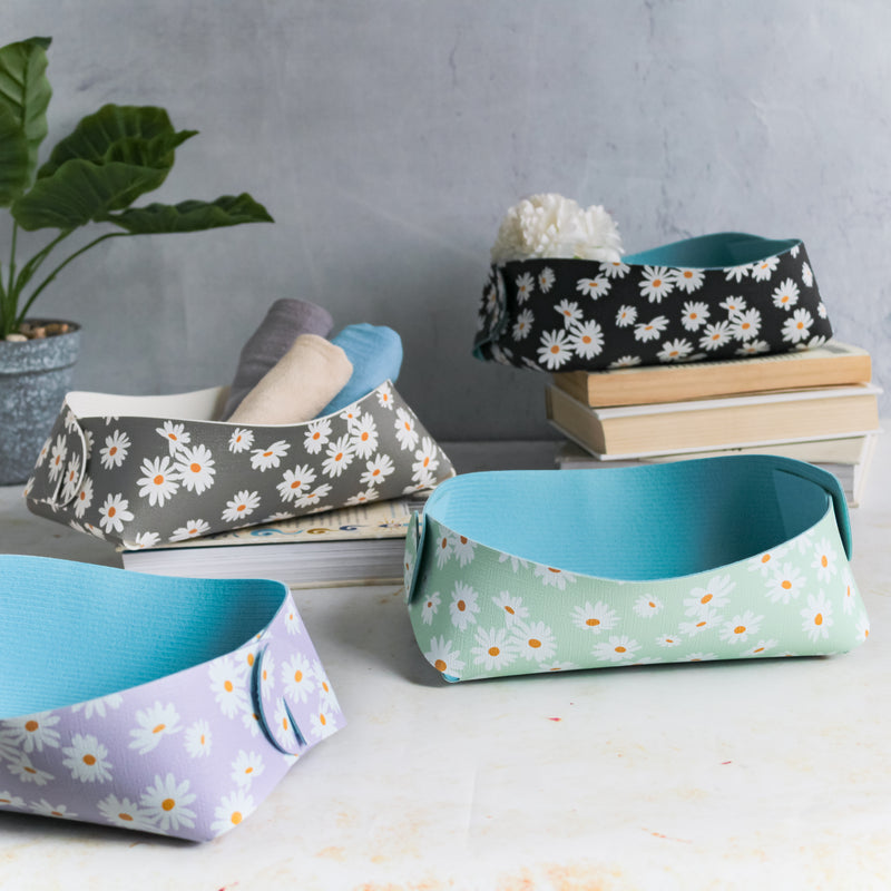 Leather Storage Pouch - Basket | Organizer