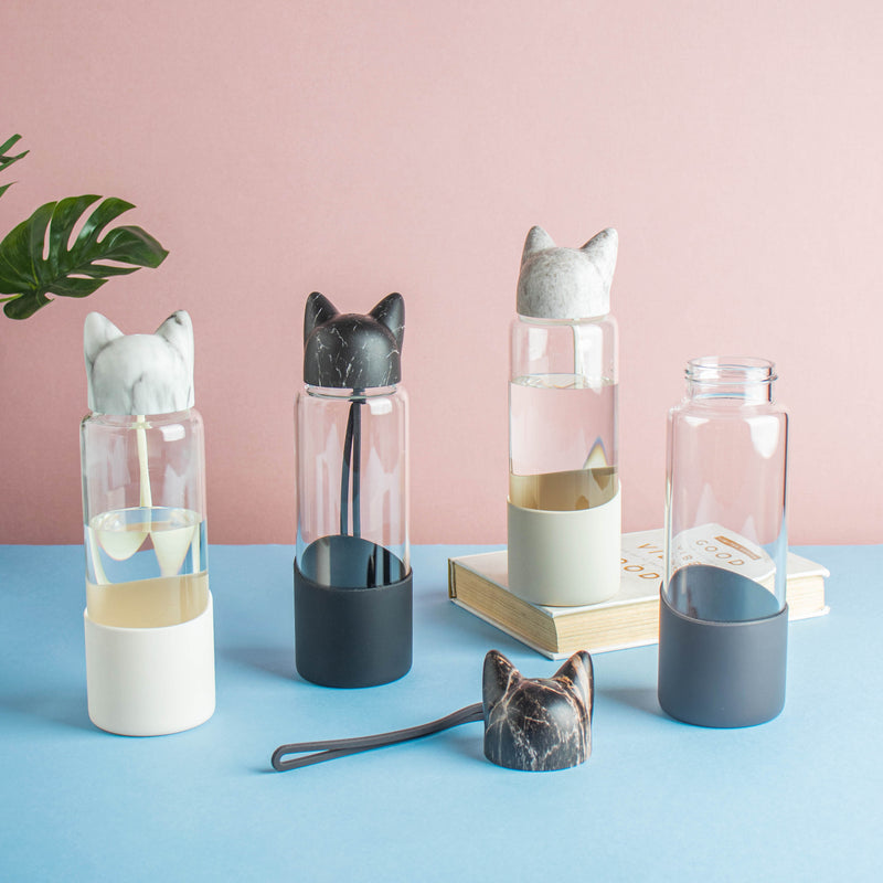 Fox ear Bottle - Water bottle, juice bottle, glass bottle | Bottle for Travelling & Dining Table