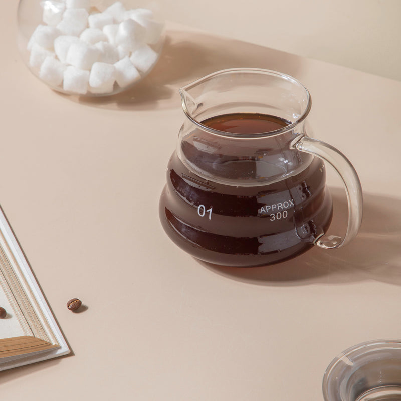 Glass Coffee Pot With Lid Small - Glass pot, glass teapot, pot with lid | Glass pot for Dining table & Home Decor