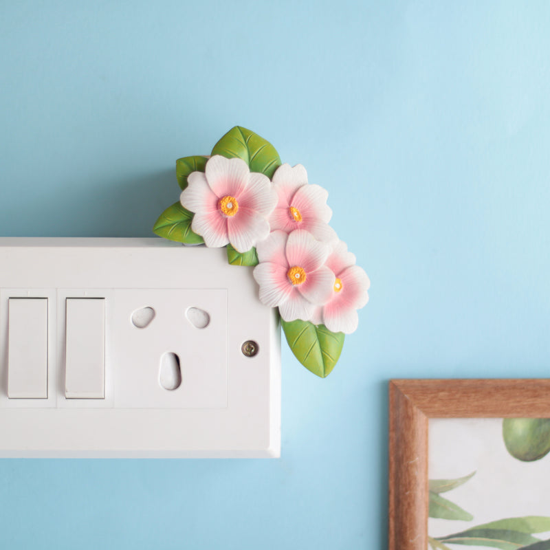 Floral Switchboard Decoration - Wall switchboard sticker for wall decoration/wall design | Room decoration ideas