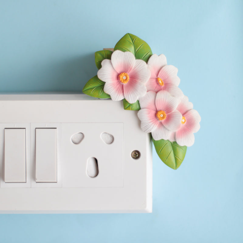 Floral Switchboard Decoration - Wall switchboard sticker for wall decoration/wall design | Room decoration ideas