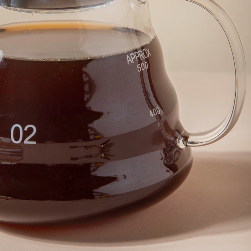 Glass Coffee Server With Lid Medium - Glass pot, glass teapot, pot with lid | Glass pot for Dining table & Home Decor