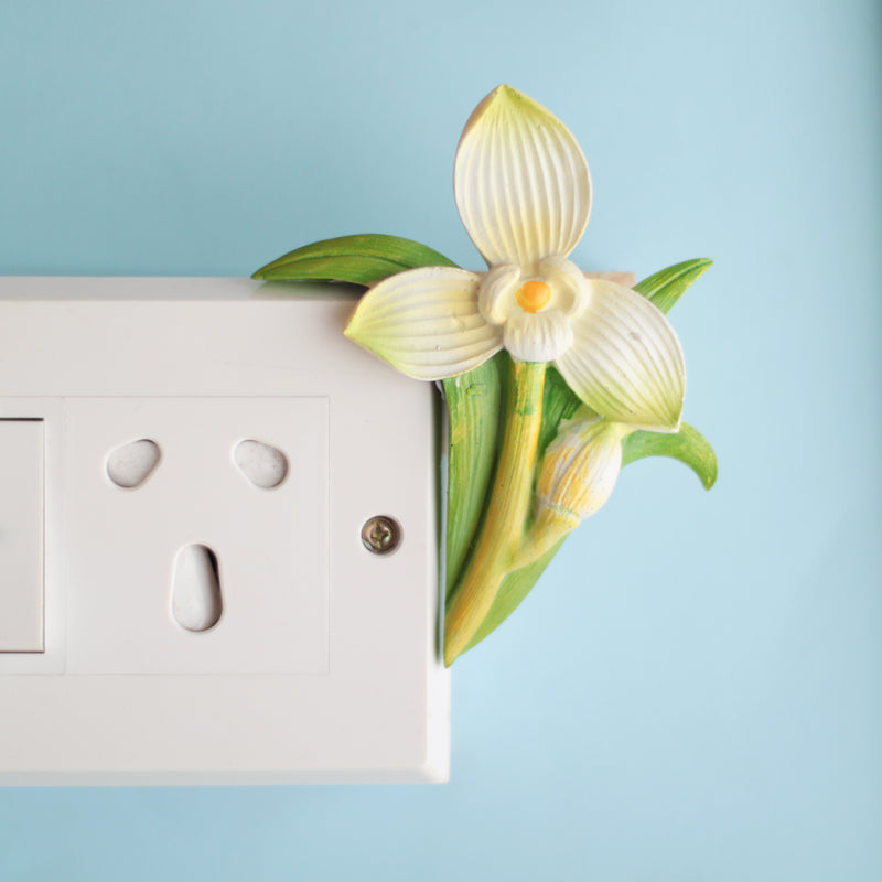 Floral Switchboard Decoration - Wall switchboard sticker for wall decoration/wall design | Room decoration ideas