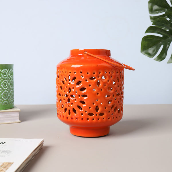 Metal Lantern-Orange